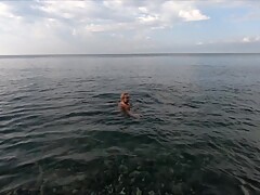 Russian Nude Girl on The Nude Beach on Black Sea
