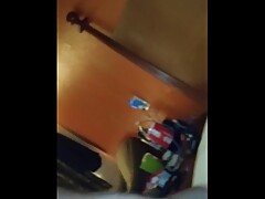 Ex ebony wife playing shy but really want the white cock