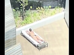 Hotel Spy big tits next to pool caught