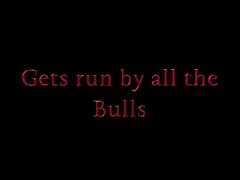 SlutWife's first BBC Gangbang-All Holes Filled-The Bulls Run Sapphire