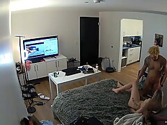 Hidden Camera catches cheating BLM Neighbor Fucking My Teen Wife in My own Bed