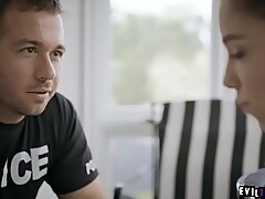 Chad White is a one horny cop that knew some dirty secret about her brothers fiancee Bobbi Dylan.He blackmailed and fuck her to keep to secret untold.
