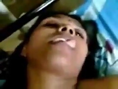 Unsatisfied indian desi Tamil woman seducing with tongue