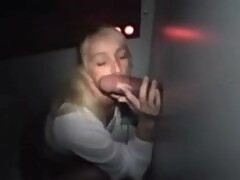 BIG black cock at the hole for shy wife.