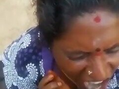 Tamil Amma giving blowjob