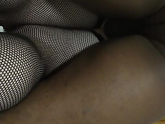 The horny redhead begs black stranger to fill her with seed